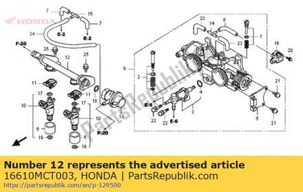 Pipe comp., fuel 16610MCT003 Honda