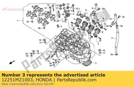 Gasket, cylinder head 12251MZ1003 Honda