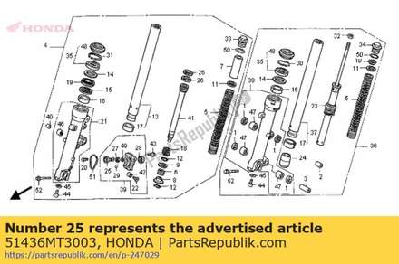 Piston comp. 51436MT3003 Honda