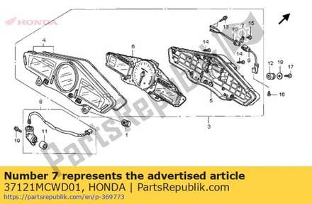 Clamp 37121MCWD01 Honda