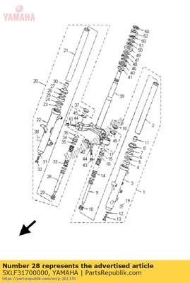 Cilinder comp., fr 5XLF31700000 Yamaha