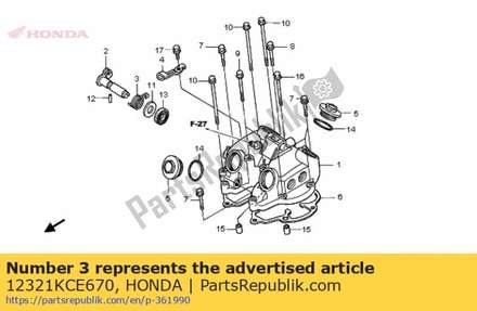 Spring, valve lifter 12321KCE670 Honda