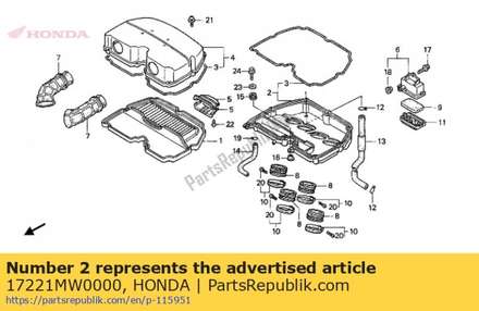 Case comp.air/c 17221MW0000 Honda