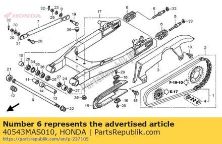 Adjuster, chain 40543MAS010 Honda