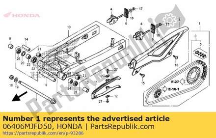 Chain kit, drive (520-16& 06406MJFD50 Honda