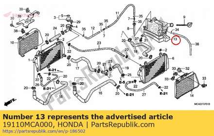 Tank assy., reserve 19110MCA000 Honda