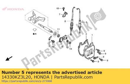 Cable comp., rr. ex. valve 14330KZ3L20 Honda