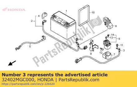 Cable, starter motor 32402MGC000 Honda