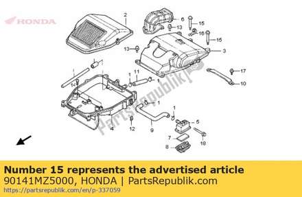 Screw, pan, 4x40 90141MZ5000 Honda