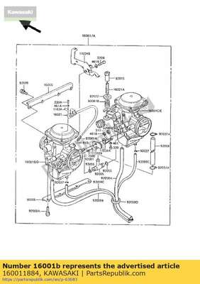 Carburetor,lh 160011884 Kawasaki
