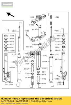 Cylinder-set-fork,lh 440230048 Kawasaki