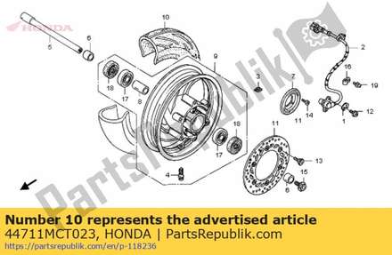 Tire, fr. (bridgestone) ( 44711MCT023 Honda