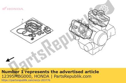 Gasket, rr. cylinder head cover 12395MBG000 Honda