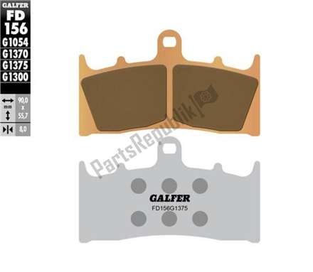 Hh sintered brake pads FD156G1375 Galfer