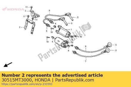 Stay, ignition coil 30515MT3000 Honda