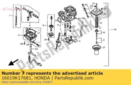 Rod set, pump 16019K17681 Honda