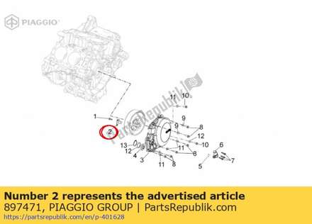 Bracket 897471 Piaggio Group