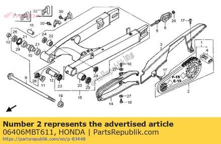 Chain kit, drive(525120l) 06406MBT611 Honda