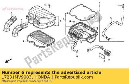 Cover,air/c 17231MV9003 Honda