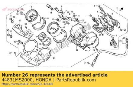 Cable, inner 44831MS2000 Honda