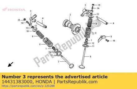 Arm, valve rocker 14431383000 Honda