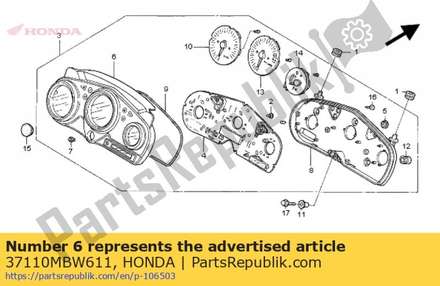 Case comp., upper 37110MBW611 Honda