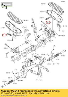 Spring,brake pedal re klf220-a 921441266 Kawasaki