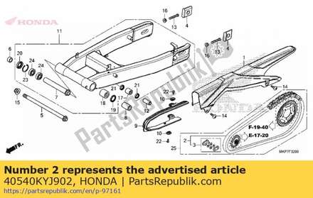 Chain, drive(did520vf120zb) (standard link 108l) 40540KYJ902 Honda