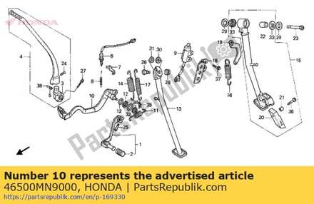 Pedal assy., brake 46500MN9000 Honda