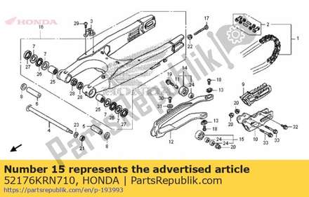 Roller comp., chain lower (34mm) 52176KRN710 Honda