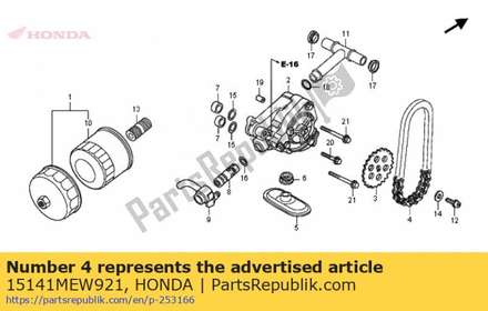Chain, oil pump drive(70l) 15141MEW921 Honda