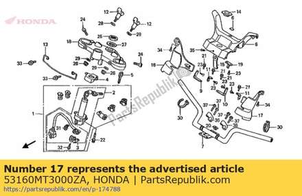 Cover, l. handle lower *n 53160MT3000ZA Honda