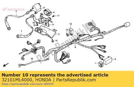Sub harness ign. 32101ML4000 Honda
