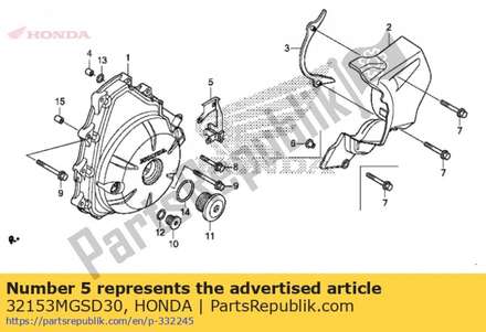 Guide, l. rr. cover 32153MGSD30 Honda
