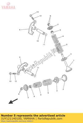 Spring, valve outer 1UY121140100 Yamaha