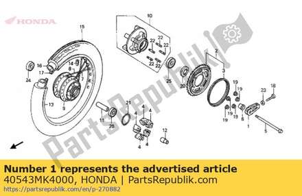 Adjuster,chain 40543MK4000 Honda