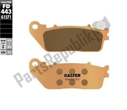 1371 hh sintered brake pads FD443G1371 Galfer