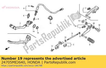 Pedal comp., change 24705MEJ640 Honda