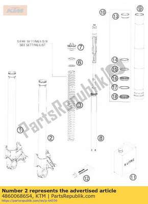 Axle clamp l/s cpl. 09 48600686S4 KTM