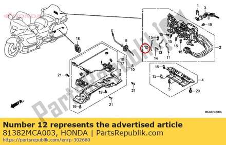 Rod, r. 81382MCA003 Honda