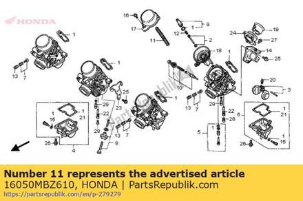 Spring, compression coil 16050MBZ610 Honda