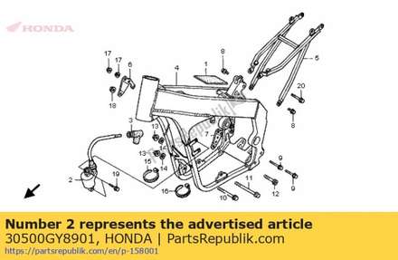 Ignition coil 30500GY8901 Honda