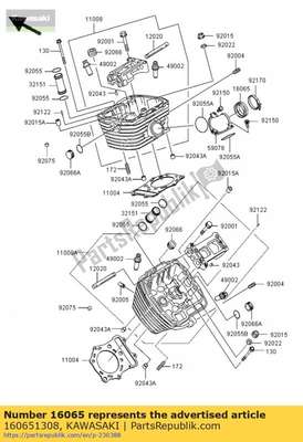 Holder-carburetor vn800-a1 160651308 Kawasaki