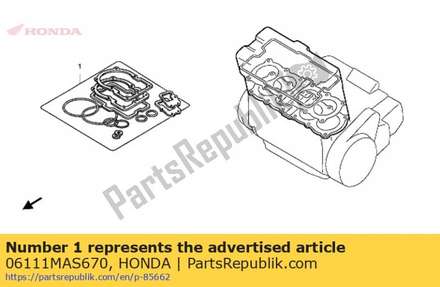 Gasket kit a (###) 06111MAS670 Honda