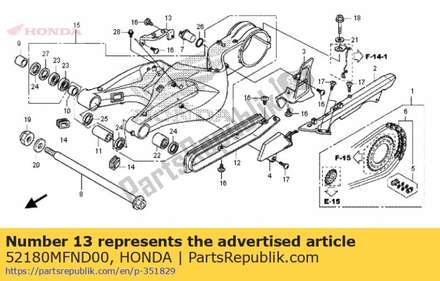 Guide, chain 52180MFND00 Honda