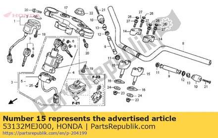 Holder comp., handle under 53132MEJ000 Honda