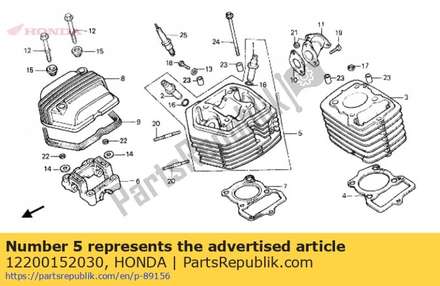 Head comp.,cylind 12200152030 Honda