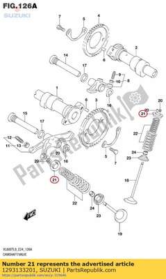 Retainer,valve 1293133201 Suzuki
