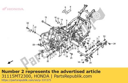 Label,a.c.generat 31115MT2300 Honda