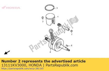 Pin, piston 13111KV3000 Honda
